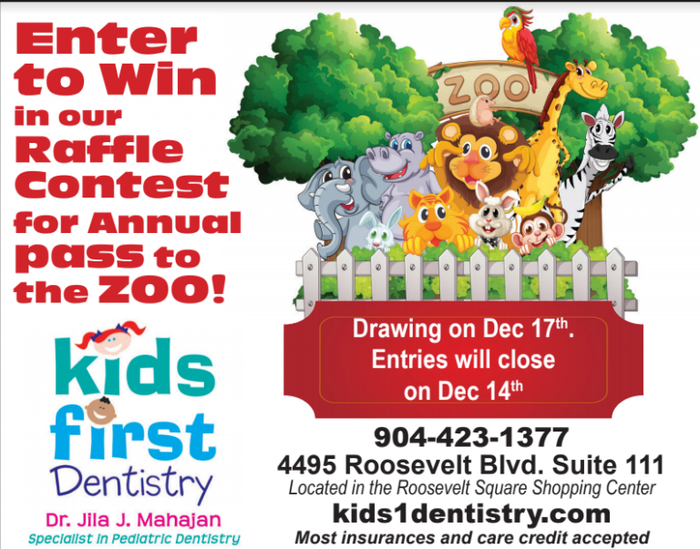Jacksonville Zoo Annual Pass Raffle! Kids First Dentistry